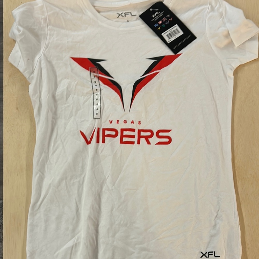 XFL Vegas Vipers White T-Shirt small